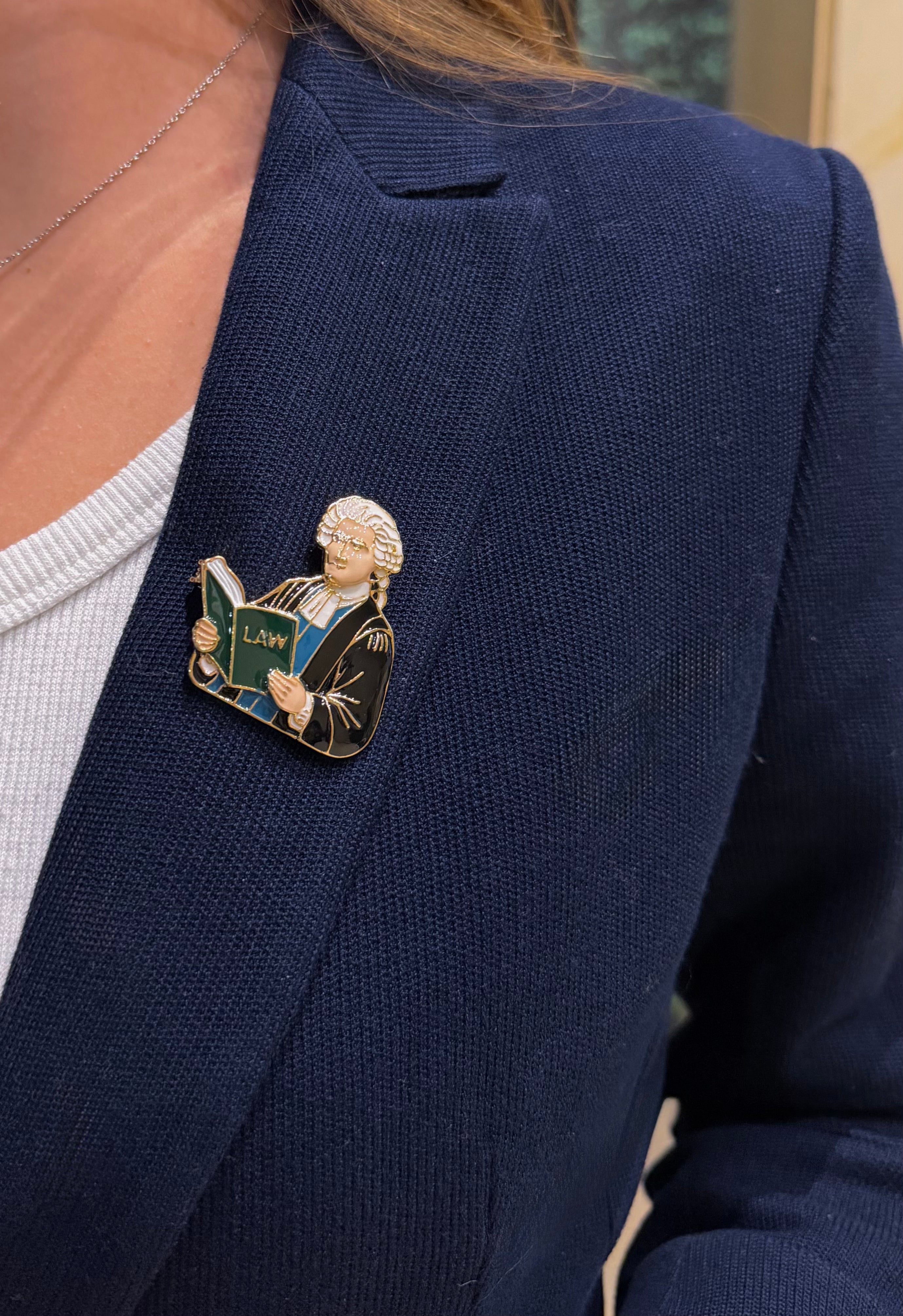 Classic Jurist Enamel Pin